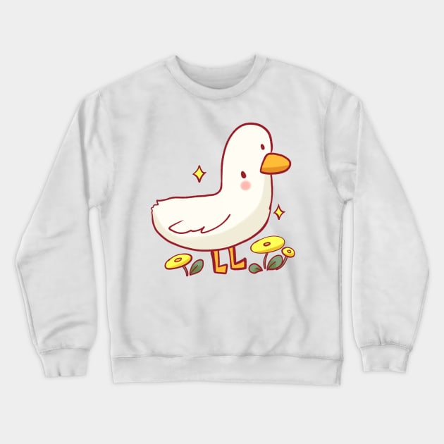 Funny duck illustration Crewneck Sweatshirt by Mayarart